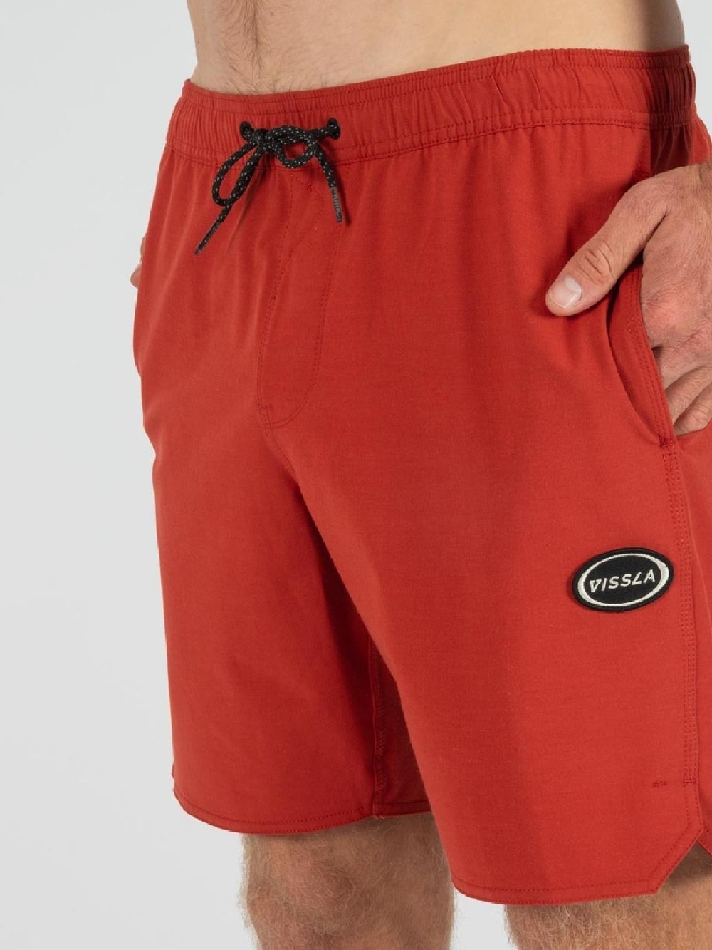 VISSLA Rust Red Men's Swim Board Shorts